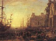 Claude Lorrain Port with Villa Medici china oil painting reproduction